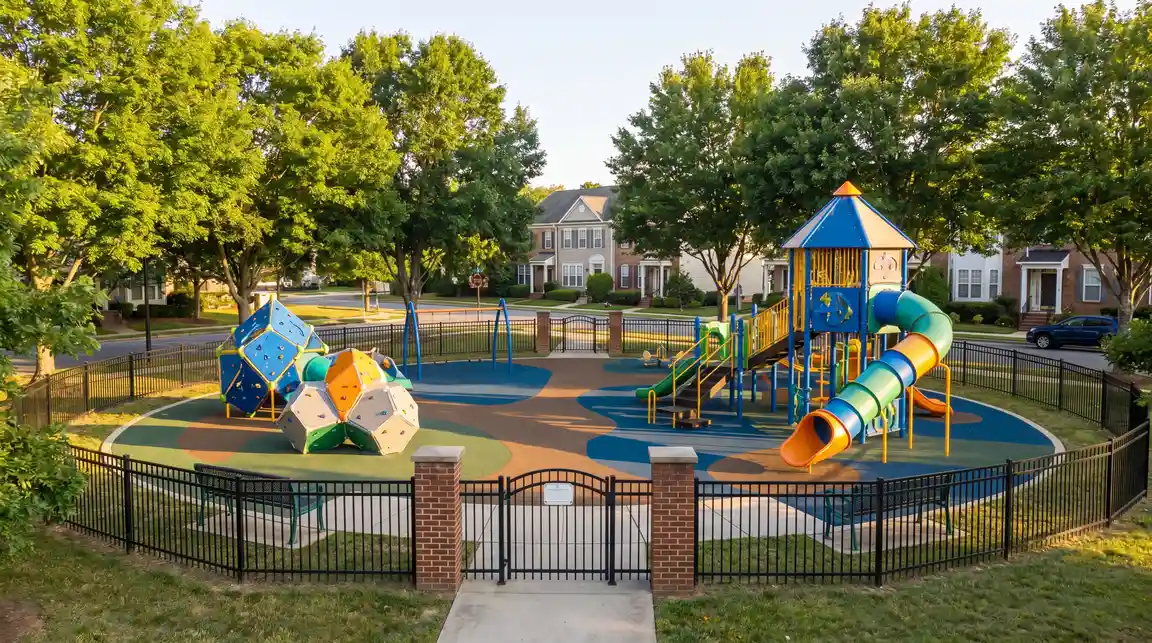 Kids play area near residential plots in Shadnagar