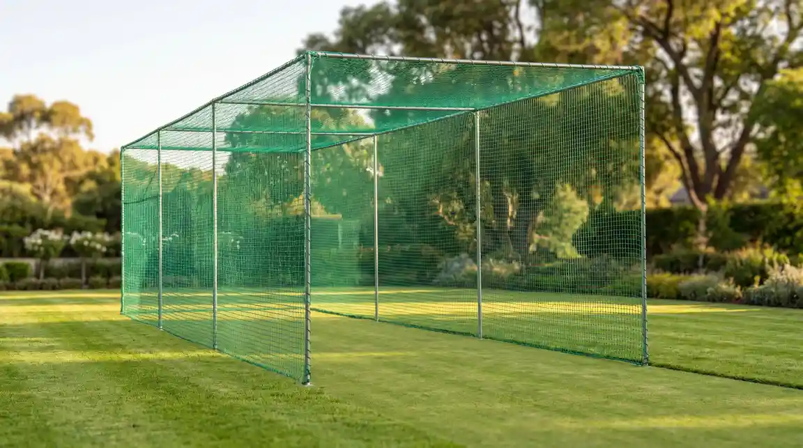 Cricket practice net amenity for open plots in Shadnagar