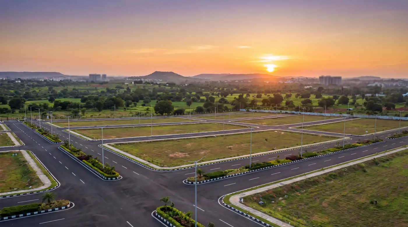 Open plots layout near Hyderabad by Varunrealestate